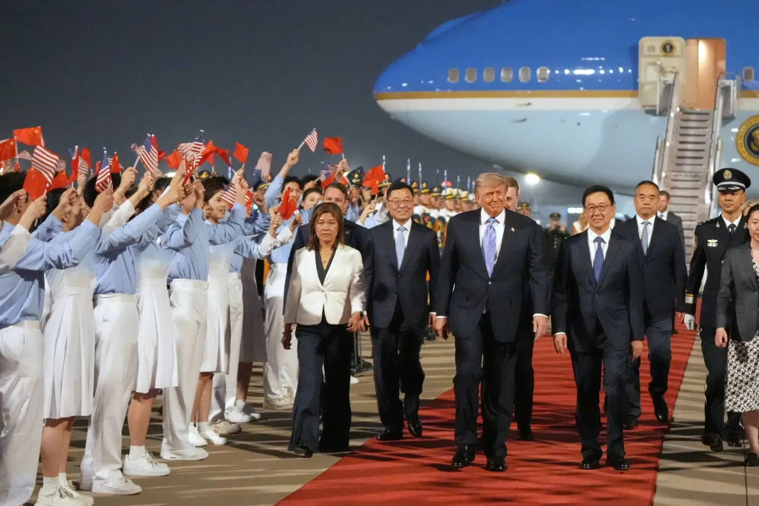 ABD Başkanı Trump'ı karşılama töreni